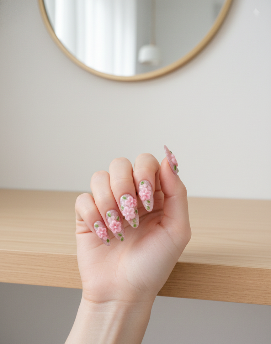 🌿🌸 Blush Blossom Vines