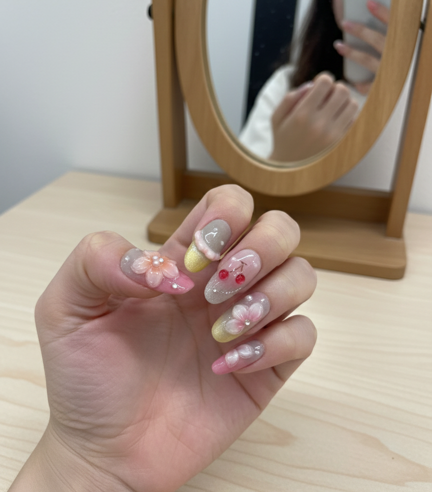 🌸💅 Cherry Blossom Parfait