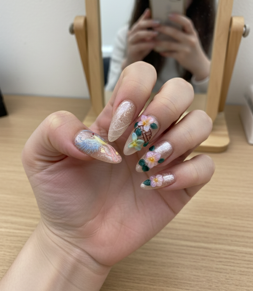 🌸🕊️ Garden Phoenix Daydream