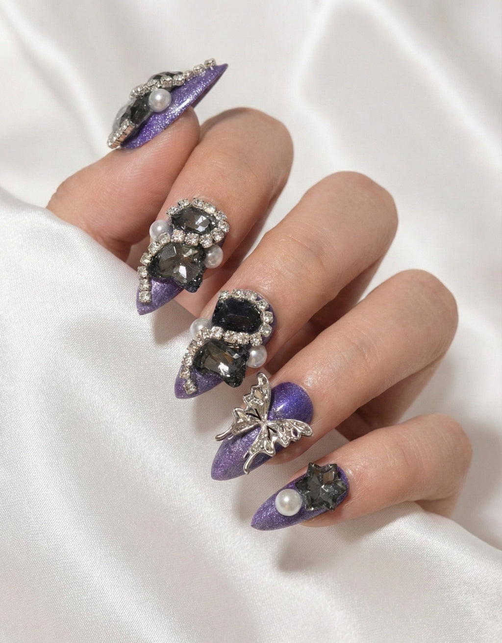 🦋💜 Midnight Velvet Fairy Gem