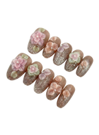 🌸🤎 Mocha Garden Blossoms