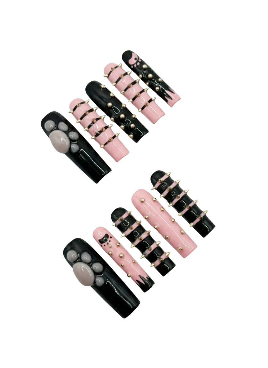 🩷🖤 Bubblegum Punk Spikes