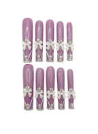 💜🎀 Lavender Ballerina Bows