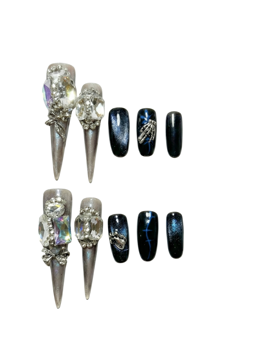 💀✨ Midnight Crystal Bones