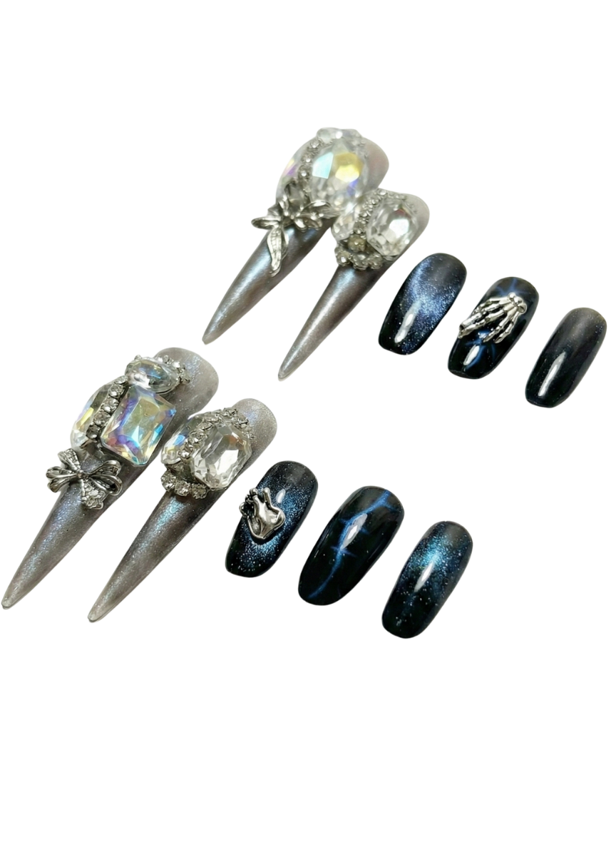 💀✨ Midnight Crystal Bones