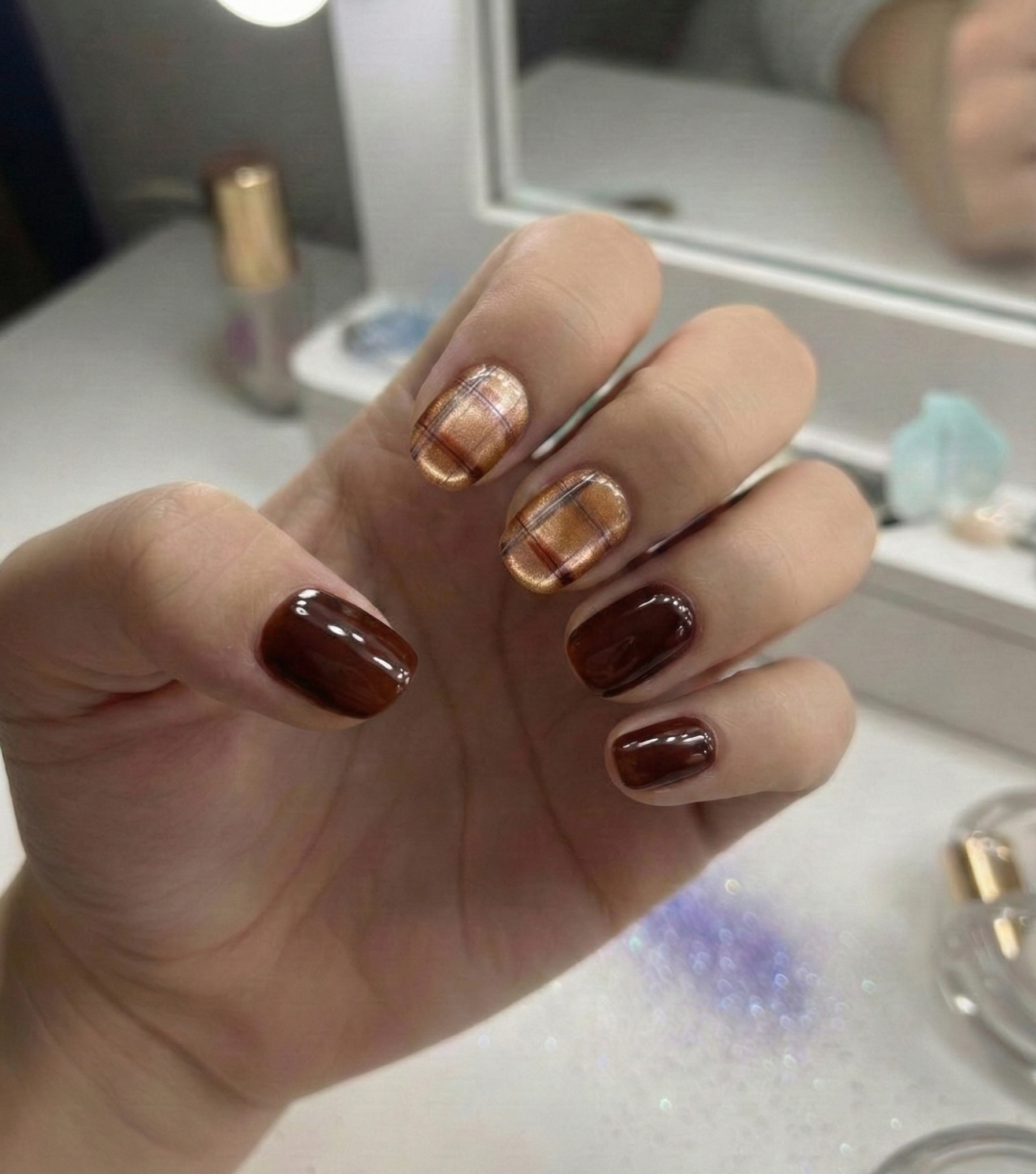 ☕🤎 Caramel Latte Plaid