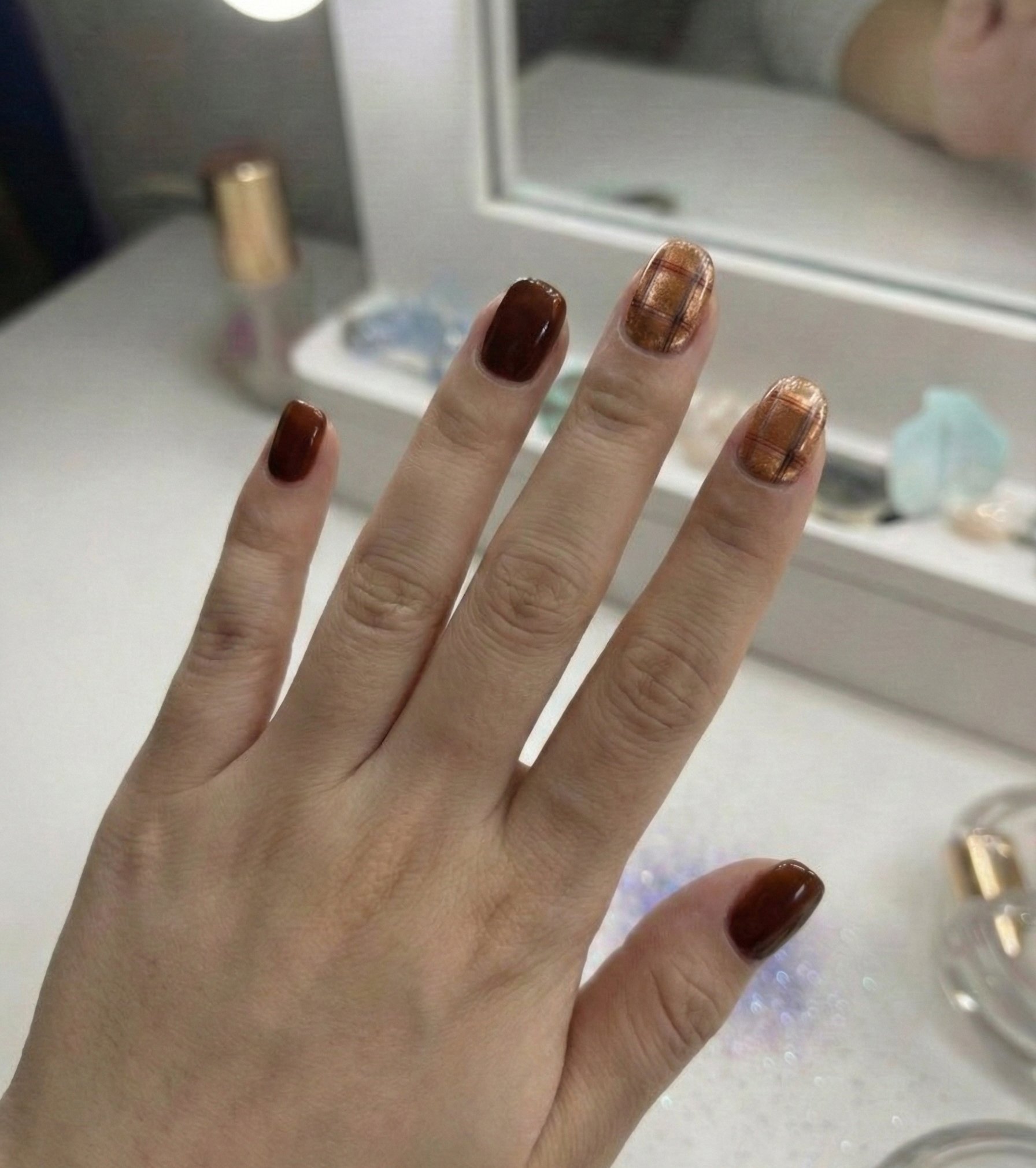 ☕🤎 Caramel Latte Plaid