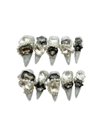 ❄️🖤 Silver Stardust Rocker Gem