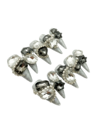 ❄️🖤 Silver Stardust Rocker Gem