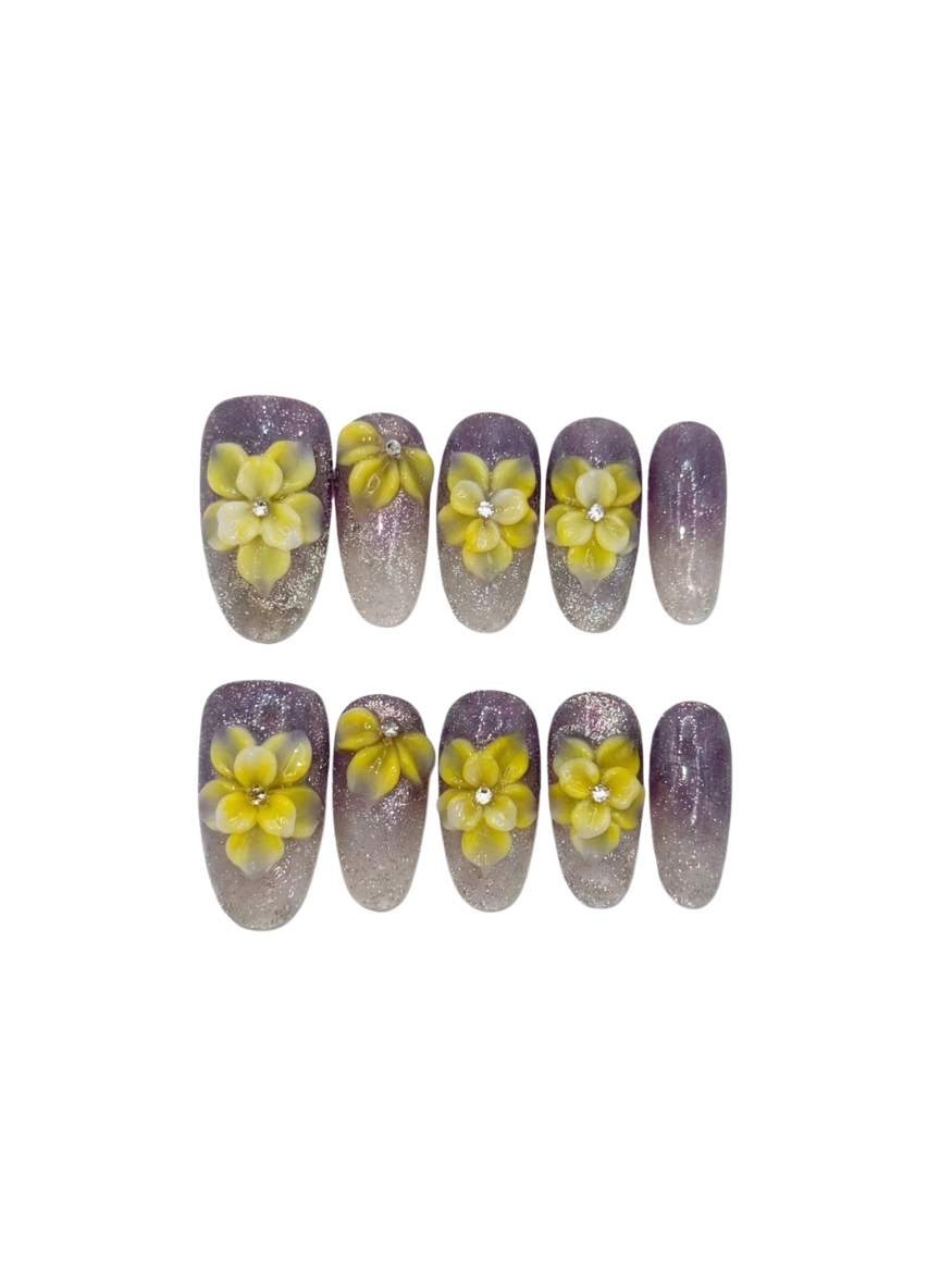 🌺🌙 Twilight Plumeria Glow