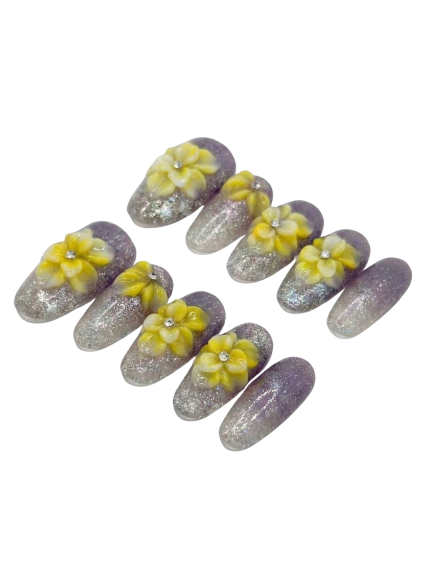 🌺🌙 Twilight Plumeria Glow